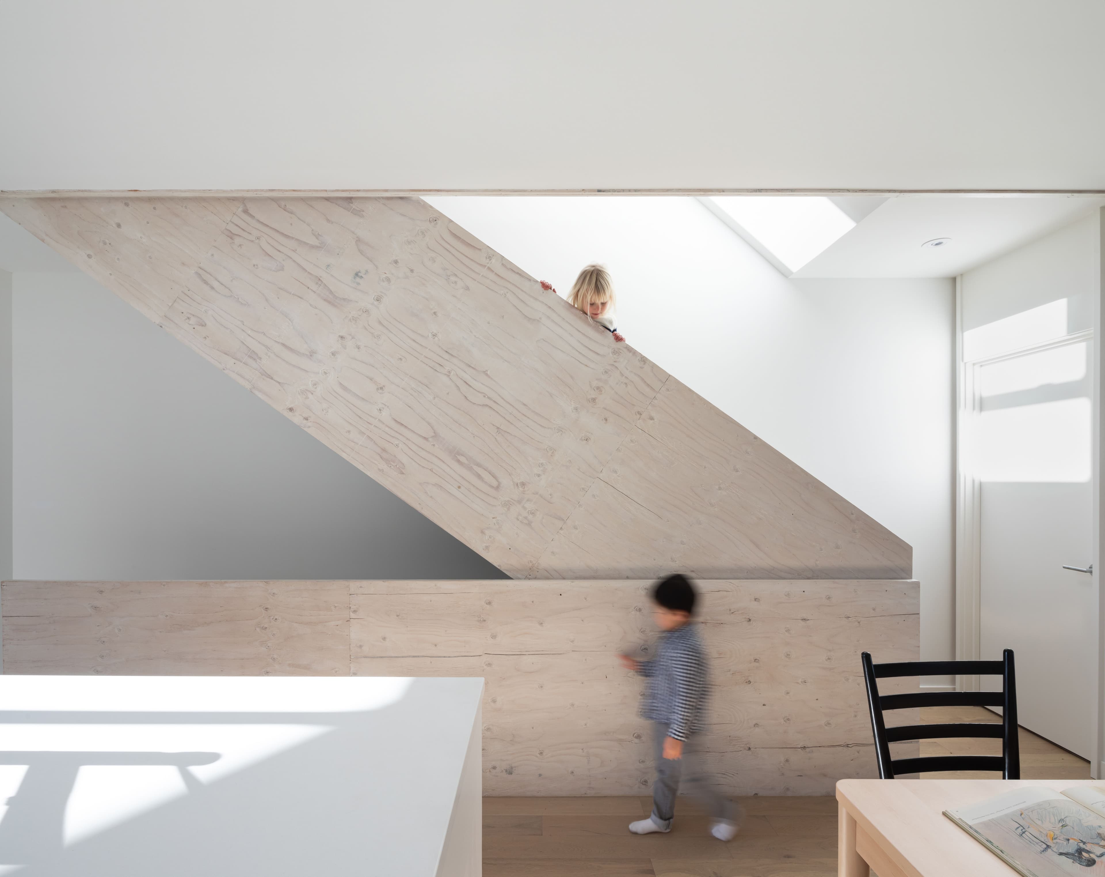 Motion blur of cyclists riding through city